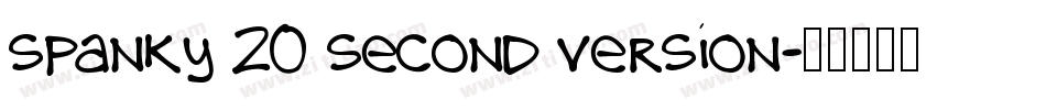 spanky 20 second version字体转换